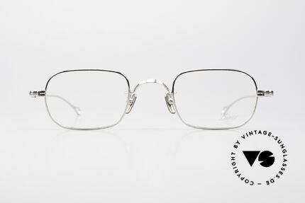 Lunor V 113 Lunor Herrenbrille Eckig Platin, platin-plattierte Metallbrille in einer Large Größe, Passend für Herren