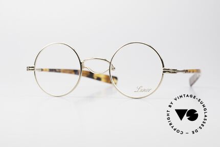Lunor Swing A 31 Round Asiatische Version Kleiner Steg, alte Lunor Brille mit Schaukelsteg bzw. Schwenksteg, Passend für Herren und Damen