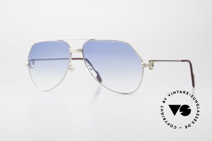 Cartier Vendome LC - M Edle Palladium Sonnenbrille Details