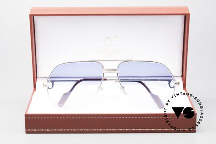 Cartier Vendome LC - M Edle Palladium Sonnenbrille, Größe: medium, Passend für Herren