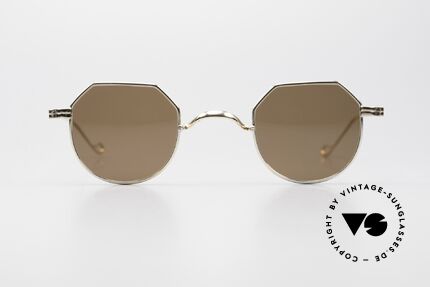 Lunor II 18 Eckige Panto Sonnenbrille 90er, sehr interessante Form in "eckig Panto"; UNISEX!, Passend für Herren und Damen