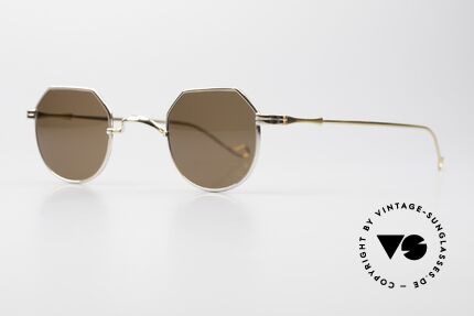 Lunor II 18 Eckige Panto Sonnenbrille 90er, edel, stilvoll, zeitlos = ein wahres LUNOR ORIGINAL, Passend für Herren und Damen