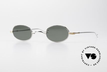 Lunor II 08 Kleine Ovale Sonnenbrille 90er, ovale LUNOR Sonnenbrille Modell "II 08" in bicolor, Passend für Herren und Damen