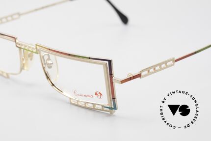 Casanova LC4 Brille Regenbogenfarben, Rahmendesign & -farbe entsprechend der "Belle Epoque", Passend für Herren und Damen