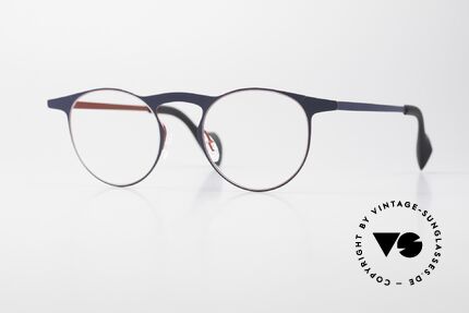 Theo Belgium Pilat Große Panto Designerbrille Details