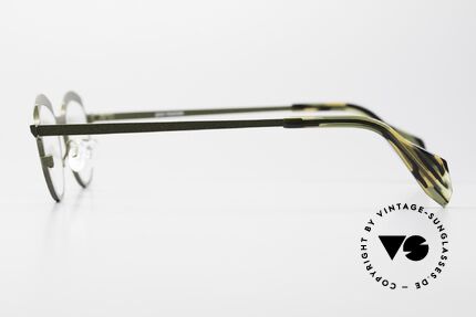 Theo Belgium Asscher Panto Designerbrille Titanium, ungetragen (wie alle unsere vintage Theo Brillen), Passend für Herren und Damen