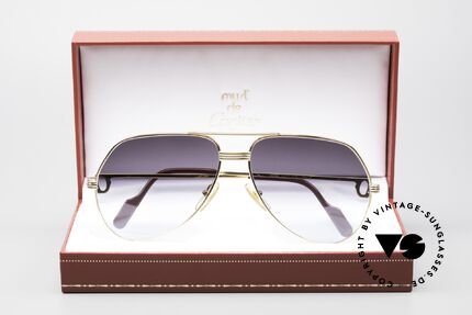 Cartier Vendome LC - L Von Grau Zu Blau Verlaufend, KEINE Retrobrille, sondern ein altes vintage ORIGINAL, Passend für Herren und Damen
