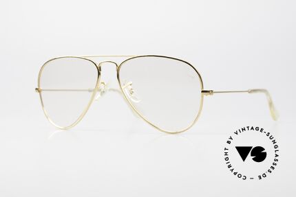 Ray Ban Aviator Kleine Alte B&L USA Brille, kleine vintage Ray-Ban Aviator Brillenfassung, Passend für Herren