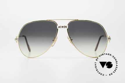 Cartier Vendome Santos - M Gläser Grau-Gelb Verlaufend, wurde 1983 veröffentlicht & dann bis 1997 produziert, Passend für Herren und Damen