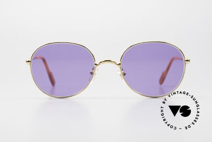 Cartier Antares Runde 90er Luxus Sonnenbrille, Modell aus der feinen 'Thin Rim' Collection von Cartier, Passend für Herren und Damen