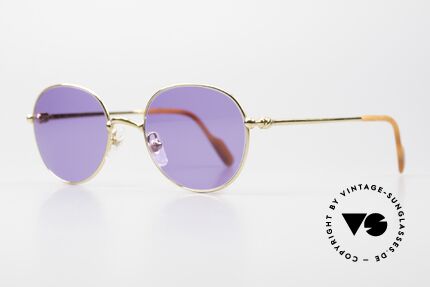 Cartier Antares Runde 90er Luxus Sonnenbrille, Name Antarès = der hellste Stern im Sternbild Skorpion, Passend für Herren und Damen