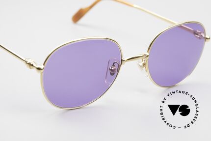 Cartier Antares Runde 90er Luxus Sonnenbrille, 2. hand; sehr guter vintage Zustand (mit neuen Gläsern), Passend für Herren und Damen