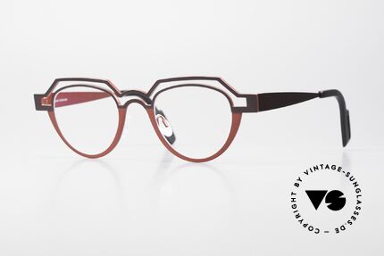 Theo Belgium Percé Designerbrille Panto Titanium Details