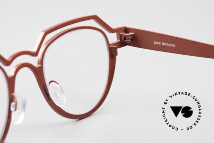 Theo Belgium Percé Designerbrille Panto Titanium, das Modell kann natürlich beliebig verglast werden, Passend für Herren und Damen