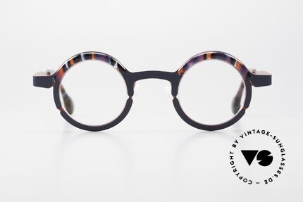 Theo Belgium Tag Runde Brille Damen Und Herren, edle Kombination aus Farbe, Form & Materialien, Passend für Herren und Damen
