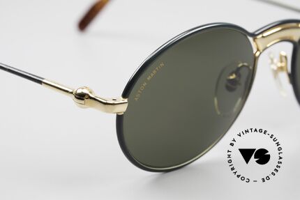 Aston Martin AM01 Ovale Brille Gentleman Style, ungetragenes Einzelstück von 1992 mit Aston Martin Etui, Passend für Herren