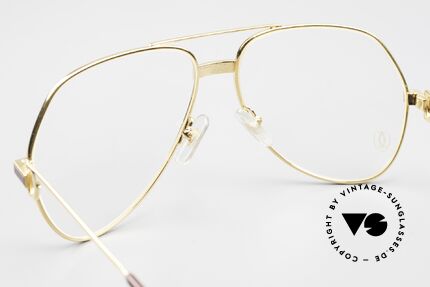 Cartier Vendome Laque - M Original 80er Luxusbrille Aviator, KEINE Retrobrille, sondern ein altes vintage ORIGINAL, Passend für Herren und Damen