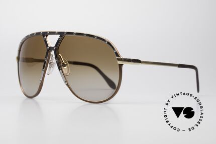 Alpina M1 Kult 80er Sonnenbrille Large, 2nd hand im vintage Top-Zustand + Bvlgari Etui, Passend für Herren