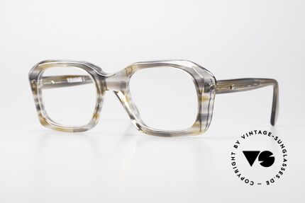 Visogard by Metzler 80er Old School Herrenbrille, alte 80er Jahre Herren-Brillenfassung in LARGE Größe, Passend für Herren