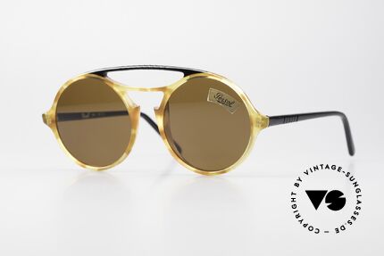Persol 650 Ratti Runde 80er Sonnenbrille Unisex, markante PERSOL RATTI vintage Sonnenbrille, Passend für Herren und Damen