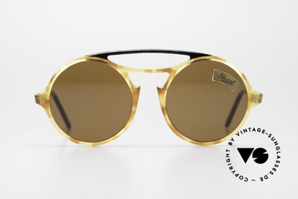 Persol 650 Ratti Runde 80er Sonnenbrille Unisex, Designersonnenbrille von ca. 1985 (aus Turin), Passend für Herren und Damen