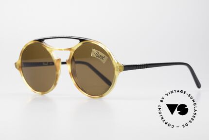 Persol 650 Ratti Runde 80er Sonnenbrille Unisex, Top-Verarbeitung (100% UV) und Tragekomfort, Passend für Herren und Damen