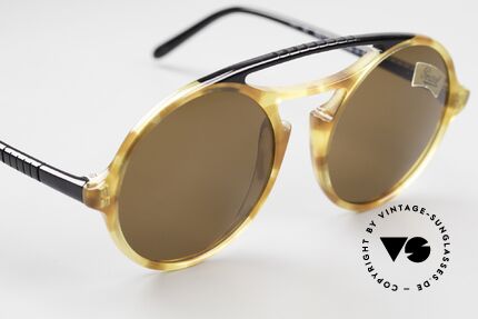 Persol 650 Ratti Runde 80er Sonnenbrille Unisex, ungetragen (wie alle unsere 80er vintage Ratti), Passend für Herren und Damen