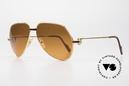 Cartier Vendome Laque - M Luxus Sonnenbrille Aviator, dieses Modell mit Laque-Dekor: MEDIUM Gr. 59-14, 140, Passend für Herren und Damen