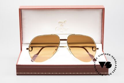 Cartier Vendome Laque - M Luxus Sonnenbrille Aviator, KEINE Retrobrille, sondern ein altes vintage ORIGINAL, Passend für Herren und Damen