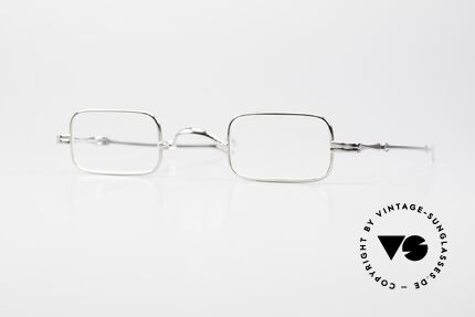 Lunor I 13 Telescopic Eckige Lesebrille Platin PP Details