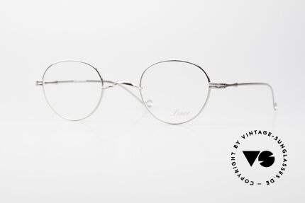 Lunor II 22 Metallbrille Platinum Panto Details