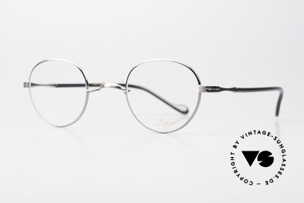 Lunor II A 22 Runde Vintage Brille Antik Silber, ein absoluter Lunor-Klassiker: zeitlos, edel, unisex, Passend für Herren und Damen
