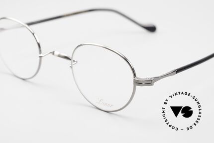 Lunor II A 22 Runde Vintage Brille Antik Silber, deutsches Traditionsunternehmen; made in Germany, Passend für Herren und Damen