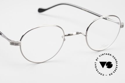 Lunor II A 22 Runde Vintage Brille Antik Silber, Demos können natürlich beliebig getauscht werden, Passend für Herren und Damen