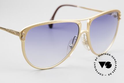 Alpina M3 80er Strass Sonnenbrille Damen, ungetragenes Original; ein Hingucker; 100% UV Schutz, Passend für Damen