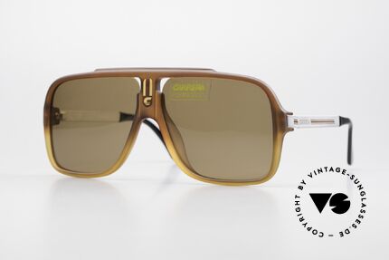 Carrera 5557 Rare 80er Brille Polarisierend, sehr seltene Carrera vintage Sonnenbrille von 1985, Passend für Herren