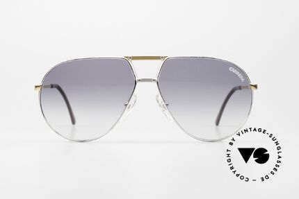 Carrera 5326 Rare 80er Herren Sonnenbrille, klassisches Piloten-Brillendesign der 80er Jahre, Passend für Herren