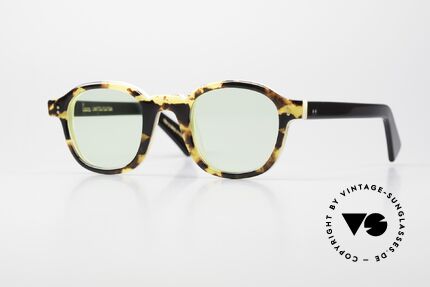 Lesca Brut Panto 8mm Limited Edition Upcycling, neue LESCA Sonnenbrille aus altem vintage Acetat, Passend für Herren und Damen