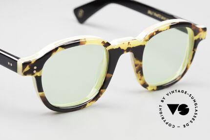 Lesca Brut Panto 8mm Limited Edition Upcycling, limitiert, da vintage Acetat nur noch wenig vorhanden, Passend für Herren und Damen