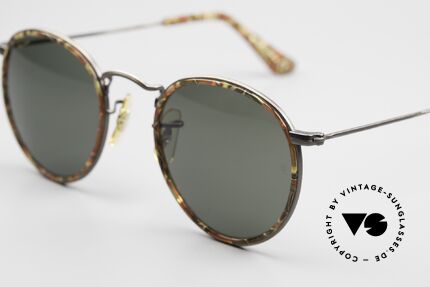 Ray Ban Round Metal 49 Runde Mosaik Sonnenbrille B&L, ungetragenes Bausch&Lomb Modell mit orig. Etui, Passend für Herren und Damen