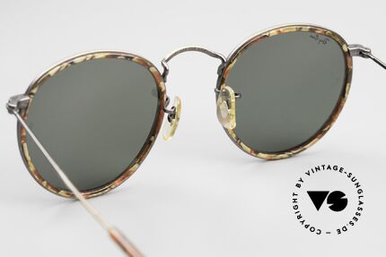 Ray Ban Round Metal 49 Runde Mosaik Sonnenbrille B&L, Limited Edition: W1676, 49mm, bronze, G-15 XLT, Passend für Herren und Damen