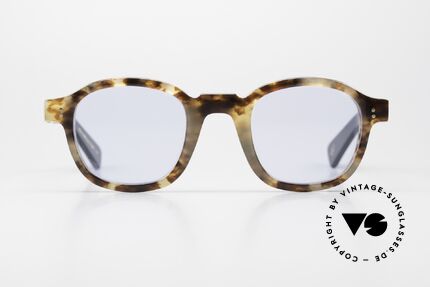 Lesca Brut Panto 8mm Sonnenbrille Upcycling Acetate, neue LESCA Sonnenbrille aus altem vintage Acetat, Passend für Herren und Damen