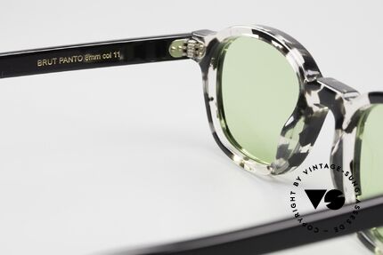 Lesca Brut Panto 8mm Sonnenbrille Limited Edition, limitiert, da vintage Acetat nur noch wenig vorhanden, Passend für Herren und Damen