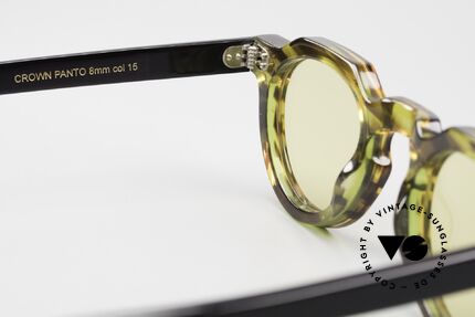 Lesca Crown Panto 8mm Sonnenbrille Upcycling, limitiert, da vintage Acetat nur noch wenig vorhanden, Passend für Herren und Damen