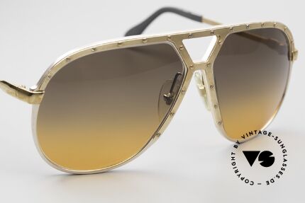 Alpina M1 80er Kult Sonnenbrille Large, leichte Gebrauchsspuren auf Blende und Bügeln, Passend für Herren