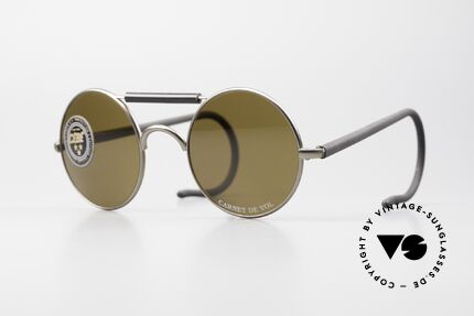 Cebe 301 Runde Ski Sportsonnenbrille, vintage Cebe Sportbrille für extreme Wetterbedingungen, Passend für Herren und Damen