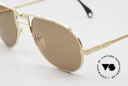 Cazal 750 Golf Edition Titanium Vintage Sonnenbrille, Federgelenke für höchste Komfortansprüche, Passend für Herren