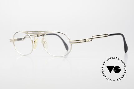 Cazal 762 Ovale 90er Vintage Fassung, hochwertige Metallverarbeitung in TOP-Qualität, Passend für Herren und Damen