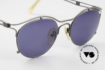 Jean Paul Gaultier 56-2174 Panto Stil 90er Sonnenbrille, ungetragen; wie alle unsere vintage JPG Sonnenbrillen, Passend für Herren und Damen