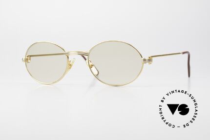 Cartier Saint Honore Large Größe Automatikgläser, ovale VINTAGE Cartier Sonnenbrille von circa 1998, Passend für Herren und Damen